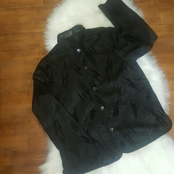 Coldwater Creek Women's Tapestry Reversible Blazer Size M - Picture 5 of 8